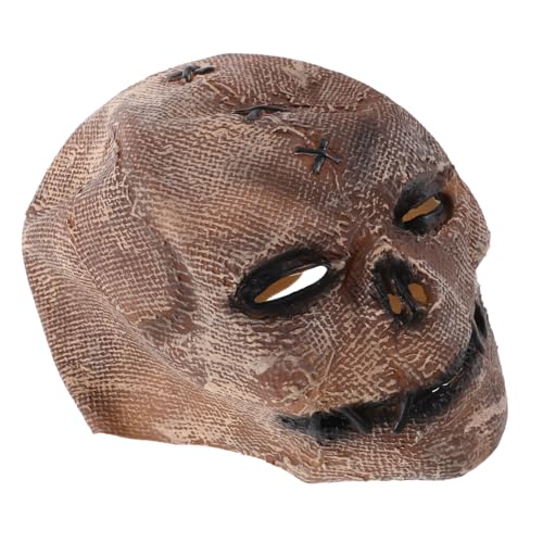 Beaupretty Party Horrormaske Cosplay-Gesichtsmaske Cosplay-Maske Horror-Geistermaske Vollkopf-Totenkopfmaske Skelett-Gesichtsmaske Halloween -Schädelmaske Emulsion von Beaupretty