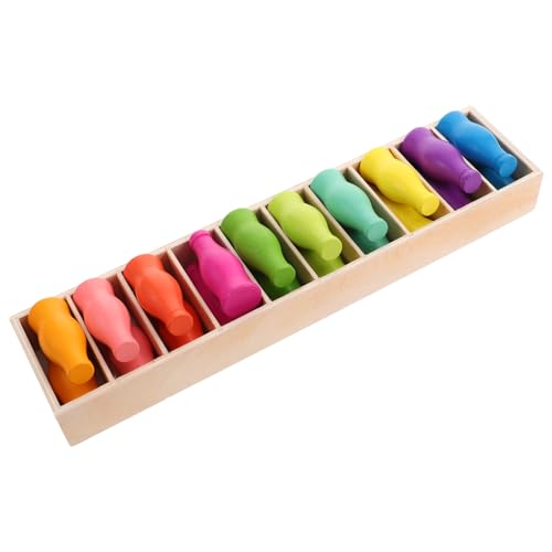 Beaupretty Passende Spielzeuge Babyflaschenspielzeug Montessori Farbsortierer Farbsortierspielzeug Montessori Sensorikspielzeug Lernen Farben Kleinkind Matching Spiel Matching von Beaupretty