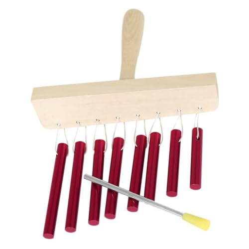 Beaupretty Percussion Instrument aus Aluminium mit Griff Musik Lernhilfe Sicher Langlebig für Musikunterricht und Gruppenaktivitäten Farbenfrohes Glockenspiel von Beaupretty