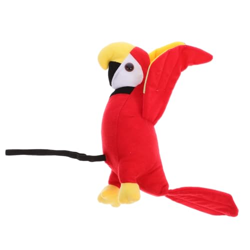 Beaupretty Piratenkostüm Zubehör Plüsch Papagei für Schulter für Cosplay für Kostümparty und Halloween Farbenfrohes Design Verstellbar Bringt Freude und Unterhaltung von Beaupretty