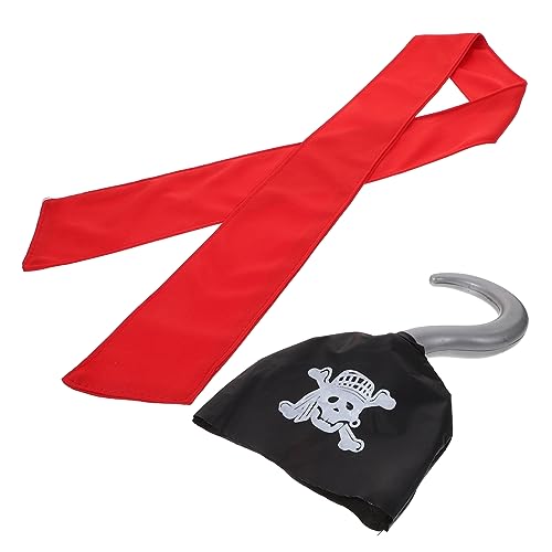 Beaupretty Piratenkostüm Zubehör Teiliges mit Kopftuch und Piratenhaken Robustes Party Accessoire für Cosplay Karneval Halloween Foto Requisiten und Bühnenauftritte Beaupretty Piratenkostüm Zubehör Teiliges mit Kopftuch und Piratenhaken Robustes Party Accessoire für Cosplay Karneval Halloween Foto Requisiten und Bühnenauftritte von Beaupretty