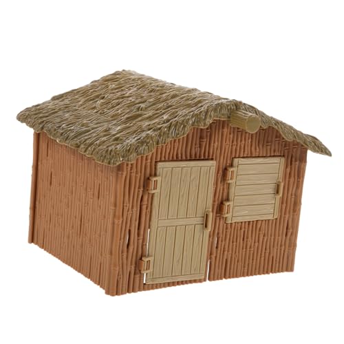 Beaupretty Plastik Miniatur Bauernhof Haus Modell Detailreiches Landschafts Ornament Kindgerechtes DIY Bastelset Langlebiges Kunststoff Material für Kreative Szenengestaltung und von Beaupretty