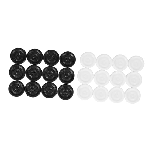Beaupretty Plastik Schachfiguren Runde Spielsteine für Schach und Dame Hochwertiges Zubehör für Brettspiele für Unterricht und Reisen von Beaupretty