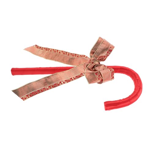 Beaupretty Plastik-gehstock mit Schleife Vielseitige Weihnachts Valentinstags-deko Robustes Cosplay-requisit für Party Tanz und Kostüm Stabile Stab für Festliche Anlässe von Beaupretty