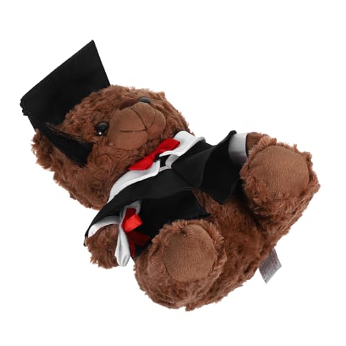 Beaupretty Plüsch Abschlussbär mit Doktorhut Niedlicher Kuscheltier Bär für Abschlussfeiern Vielseitig Einsetzbar als Dekoration oder Perfektes für Graduierende Graduation Plush Bear von Beaupretty