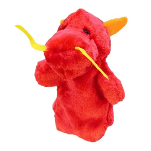 Beaupretty Plüsch Drache Handpuppe Interaktive Erzählspielzeug für Eltern Aktivitäten für Rollenspiele und Geschichtenerzählen aus Sicherem Weichem Material für Kindergeburtstage von Beaupretty