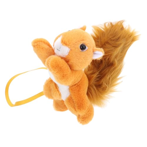 Beaupretty Plüsch Eichhörnchen Schulteraccessoire Kuschelig Party Kostüm Zubehör Niedliches Tierkostüm Vielseitig Tragbar für Schulter Tasche Dekoration von Beaupretty
