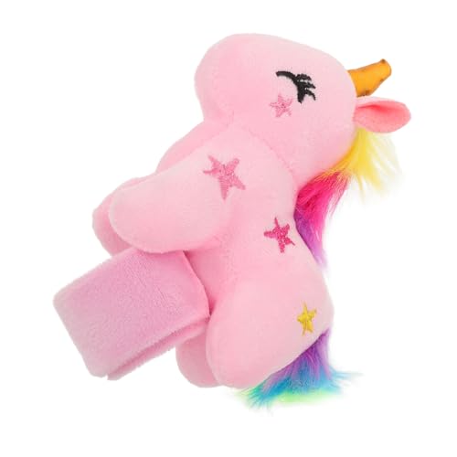 Beaupretty Plüsch Einhorn Slap Bracelet aus Weichem Langlebiges Kuscheltier Armband Leichtes Bequemes Party für Einfach Anzulegen Rosa von Beaupretty