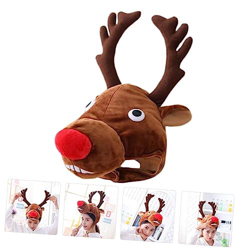 Beaupretty Plüsch Elch Kopfbedeckung Warmes Kostüm Accessoire Kuscheliges Fotorequisit für Winter Party Karneval Beaupretty Plüsch Elch Kopfbedeckung Warmes Kostüm Accessoire Kuscheliges Fotorequisit für Winter Party Karneval von Beaupretty
