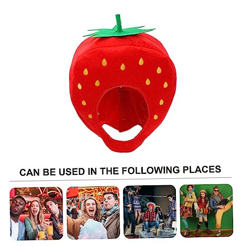 Beaupretty Plüsch Erdbeermütze mit Verstellbarem Riemen Cartoon Kopfbedeckung für Party Halloween Karneval und Cosplay Weiches Hautfreundliches Material Einfach Anzuziehen und Sicherer Halt Beaupretty Plüsch Erdbeermütze mit Verstellbarem Riemen Cartoon Kopfbedeckung für Party Halloween Karneval und Cosplay Weiches Hautfreundliches Material Einfach Anzuziehen und Sicherer Halt von Beaupretty