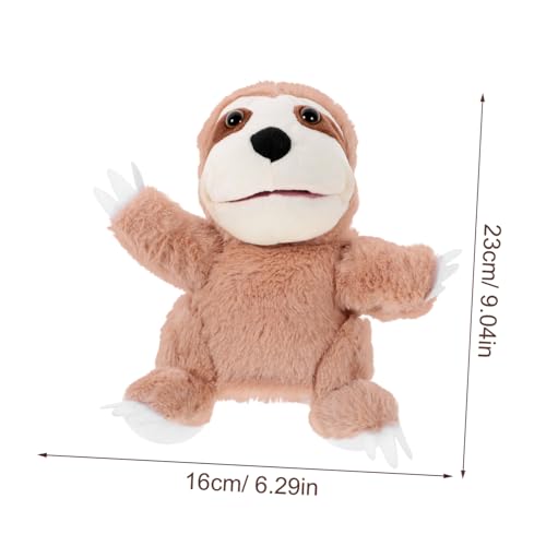 Beaupretty Plüsch Faultier Handpuppe Sanft und Waschbar Interaktives Storytelling für Fördert Kreativität Feinmotorik und Kommunikation für Eltern Junge Mädchen Spiel von Beaupretty