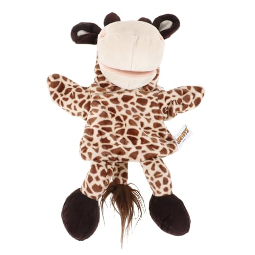 Beaupretty Plüsch Hirsch Handpuppe mit Beweglichem Mund Kuscheliges Tierhandspielzeug für Kindgerechtes Geschichtenerzählen Interaktives Puppentheater für Kreative Sprachförderung und von Beaupretty