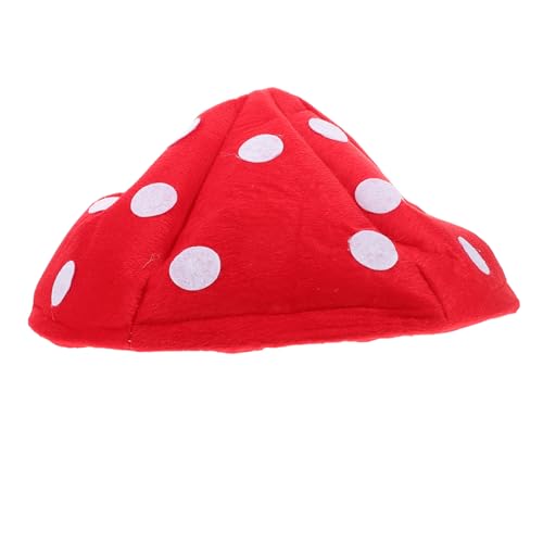 Beaupretty Plüsch Pilz Mütze Damen Lustiger Beret Hut Weicher Formstabil für Karneval Kostüm Party Festtagsdekoration von Beaupretty