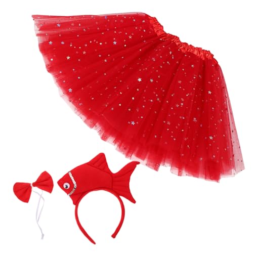 Beaupretty Plüsch Set für Meerestier Teiliges Kostüm Haarband Fliege und Tutu für Strand und für Halloween und Rollenspiele von Beaupretty