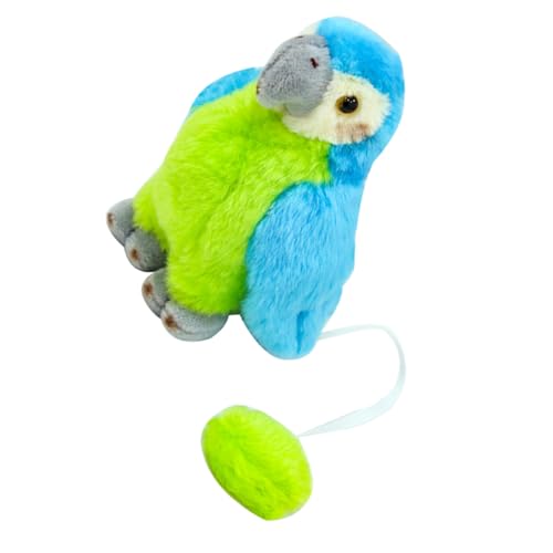 Beaupretty Plüsch-schulterpapagei Realistischer Blauer Sittich als Piratenkostüm-Accessoire Leichtes Bequemes Schultervogel Halloween-Party und Geschenk von Beaupretty