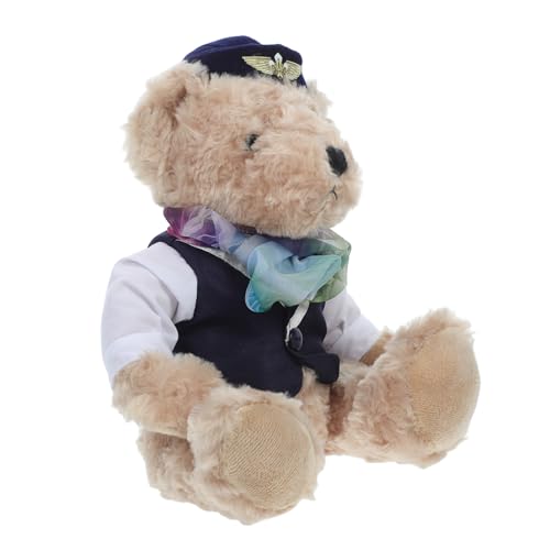 Beaupretty Plüschbär Flugbegleiterin Niedliches Stofftier Kuscheltier für Airline Fans Geschenkidee für Besondere Anlässe und Dekoration für Zuhause Beaupretty Plüschbär Flugbegleiterin Niedliches Stofftier Kuscheltier für Airline Fans Geschenkidee für Besondere Anlässe und Dekoration für Zuhause von Beaupretty