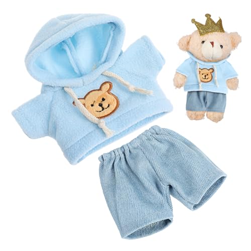 Beaupretty Plüschbär Hoodie und Jeans Outfit Set Niedliches Kuscheltier Kleidungsset mit Handgemachter Kapuzenpullover und Jeans für Kreative Spielmöglichkeiten Anziehset für Plüschtiere Beaupretty Plüschbär Hoodie und Jeans Outfit Set Niedliches Kuscheltier Kleidungsset mit Handgemachter Kapuzenpullover und Jeans für Kreative Spielmöglichkeiten Anziehset für Plüschtiere von Beaupretty