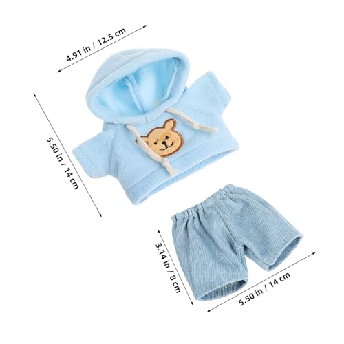 Beaupretty Plüschbär Kleidung Set Weicher Hoodie und Hose für Kuscheltiere Handgefertigte Puppenkleidung Komfortables Outfit für Sammler Süßes Bekleidungsset für Stofftiere Beaupretty Plüschbär Kleidung Set Weicher Hoodie und Hose für Kuscheltiere Handgefertigte Puppenkleidung Komfortables Outfit für Sammler Süßes Bekleidungsset für Stofftiere von Beaupretty