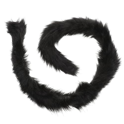 Beaupretty Plüschboa Schwarz Flauschig Lange Kostümdekoration für Halloween Weihnachten Maskerade Hochzeit Party Zubehör von Beaupretty