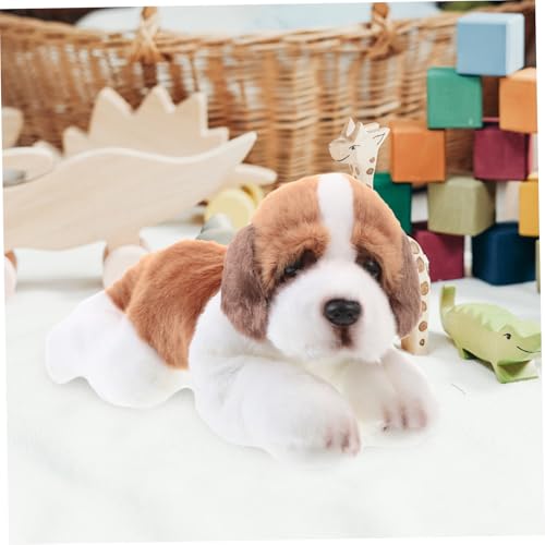 Beaupretty Plüschhund Liebevolles Kuscheltier aus Weichem Material Dekorative und Realistische Stofftierfigur für und Schlafbegleiter Niedliche Hundedeko für Zuhause von Beaupretty