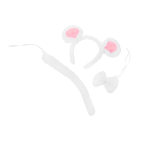 Beaupretty Plüschiges Weiß mit und Fliege Weicher Tierkostüm-kopfschmuck für Erwachsene und Verstellbar Geeignet für Halloween und Weihnachtsfeiern Beaupretty Plüschiges Weiß mit und Fliege Weicher Tierkostüm-kopfschmuck für Erwachsene und Verstellbar Geeignet für Halloween und Weihnachtsfeiern von Beaupretty