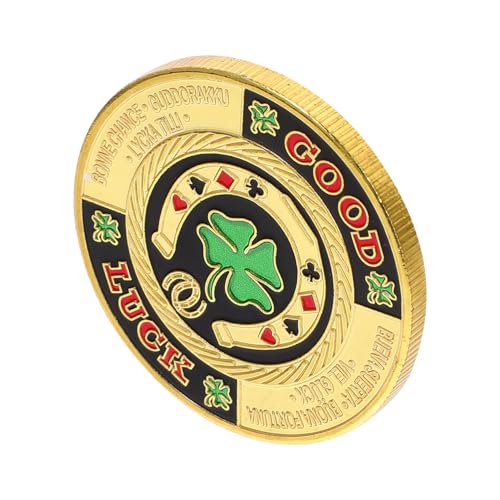 Beaupretty Poker Coin aus Elegante Poker Zubehör für Glücksspiele Pokerkarten Schutz und Sammlerstücke für und Spieler Beaupretty Poker Coin aus Elegante Poker Zubehör für Glücksspiele Pokerkarten Schutz und Sammlerstücke für und Spieler von Beaupretty
