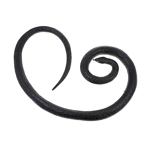 Beaupretty Prank Snake Toy Realistische Gummischlange für Streiche Große Schwarze Schlange für Partys Dekoration Lehrreiches von Beaupretty