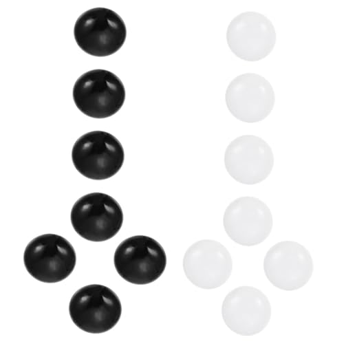 Beaupretty Premium Keramik Go Steine Flache Glas perlen Langlebig und Hautfreundlich als Go Schach Zubehör für Spieler und Liebhaber von Beaupretty
