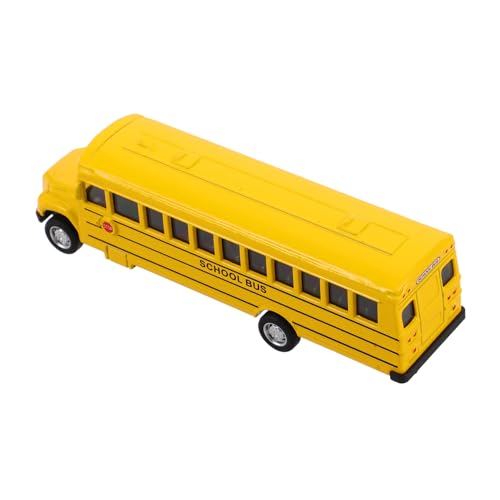 Beaupretty Pull Back Schulbus Modell Bus Simulation Fahrzeug Gelb Detailliert Pädagogisch Vielseitig Kindergarten von Beaupretty
