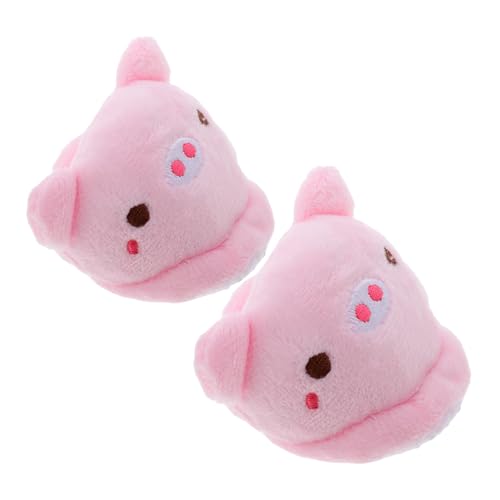 Beaupretty Puppen Hausschuhe Plüsch Schwein Design Weiche Tier Hausschuhe Puppenzubehör für Puppen Winter Kuschelige Pantoffeln Niedliche Tierpantoffeln von Beaupretty