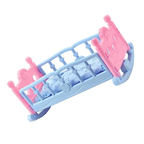 Beaupretty Puppenbett Miniatur Puppenmöbel aus Sicherem Material Realistische Krippe für Puppen für Mädchen zum Puppenhaus und Rollenspiel Beaupretty Puppenbett Miniatur Puppenmöbel aus Sicherem Material Realistische Krippe für Puppen für Mädchen zum Puppenhaus und Rollenspiel von Beaupretty