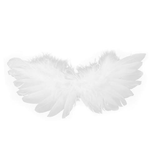 Beaupretty Puppenfederflügel flügel kostüm Flügel Dekoration Erwachsene Frauen mit weißen Flügeln Winkelflügel für Erwachsene Kuchen Lichter Flügel Erwachsene Frauen Winkelkostüm Damen von Beaupretty