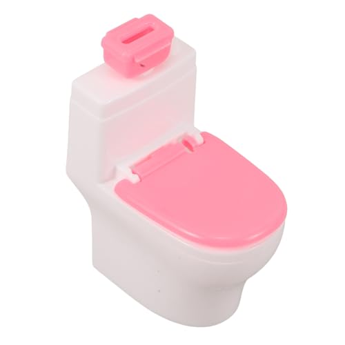 Beaupretty Puppenhaus Miniatur Toilette Wc Badezimmer Zubehör für Rollenspiele Kreative Spielzeuge von Beaupretty