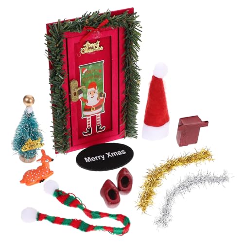 Beaupretty Puppenhaus Miniatur Tür Ornament Weihnachtsdekoration DIY Mini Haus Möbel Zubehör für Modellhaus und Wohnraumgestaltung Beaupretty Puppenhaus Miniatur Tür Ornament Weihnachtsdekoration DIY Mini Haus Möbel Zubehör für Modellhaus und Wohnraumgestaltung von Beaupretty