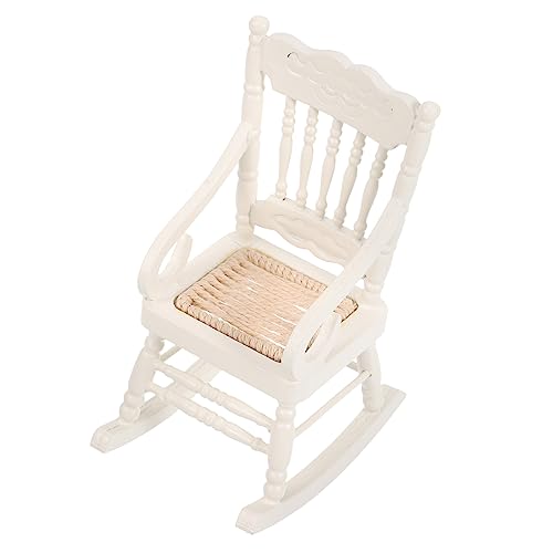 Beaupretty Puppenhaus Möbel Kleiner Schaukelstuhl für Kinderzimmer Dekoration Miniaturmöbel Zubehör Beaupretty Puppenhaus Möbel Kleiner Schaukelstuhl für Kinderzimmer Dekoration Miniaturmöbel Zubehör von Beaupretty