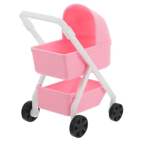 Beaupretty Puppenhaus Zubehör Realistischer Puppenwagen aus Sicherem Kunststoff Kompakt für Rollenspiele und Raumdekoration Fördert Eltern Junge Mädchen Bindung von Beaupretty