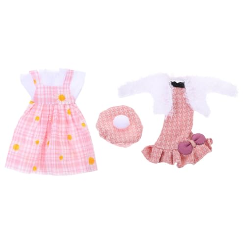 Beaupretty Puppenkleid Teilig mit Dekorativem Rock und Plüschjacke Wiederverwendbar aus Geeignet als und Zubehör für Puppenhaus Spielspaß von Beaupretty