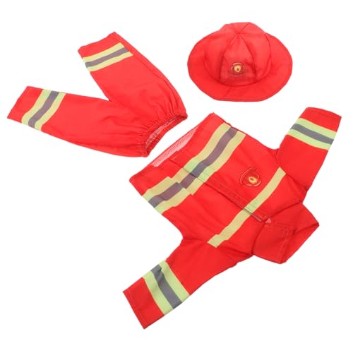 Beaupretty Puppenkleidung Feuerwehrmann Kostüm mit Helm für Mädchenpuppe Sommer Outfit für Kuscheltier Realistische Feuerwehr Uniform für Rollenspiel und Kostümparty Beaupretty Puppenkleidung Feuerwehrmann Kostüm mit Helm für Mädchenpuppe Sommer Outfit für Kuscheltier Realistische Feuerwehr Uniform für Rollenspiel und Kostümparty von Beaupretty