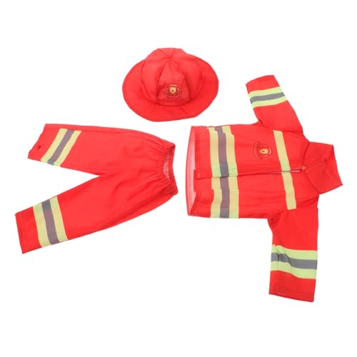 Beaupretty Puppenkleidung Feuerwehrmann Outfit mit Hut und Zubehör Feuerwehr Kostüm für Mädchen Sommer Puppe Kleidung für Rollenspiel und Sammler Beaupretty Puppenkleidung Feuerwehrmann Outfit mit Hut und Zubehör Feuerwehr Kostüm für Mädchen Sommer Puppe Kleidung für Rollenspiel und Sammler von Beaupretty