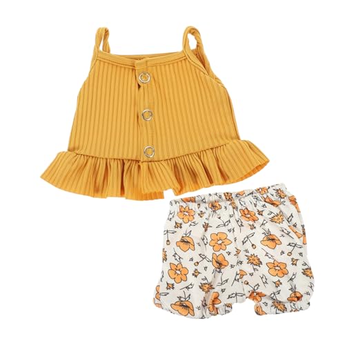 Beaupretty Puppenkleidung aus Stoff Outfit mit Geschnittenem Top und Blumenshorts Waschbar und Wiederverwendbar Geeignet für Puppen Zubehör für Puppen fotoshootings und Kreatives Beaupretty Puppenkleidung aus Stoff Outfit mit Geschnittenem Top und Blumenshorts Waschbar und Wiederverwendbar Geeignet für Puppen Zubehör für Puppen fotoshootings und Kreatives von Beaupretty