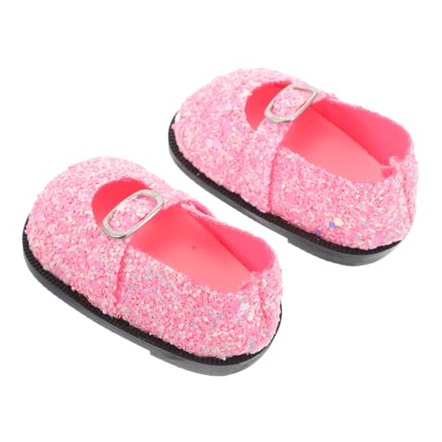 Beaupretty Puppenschuhe mit Glitzer für Puppen Miniaturschuhe als Kostümzubehör für Puppen Stylische und Langlebige Schuhe für Kreative Spielstunden von Beaupretty