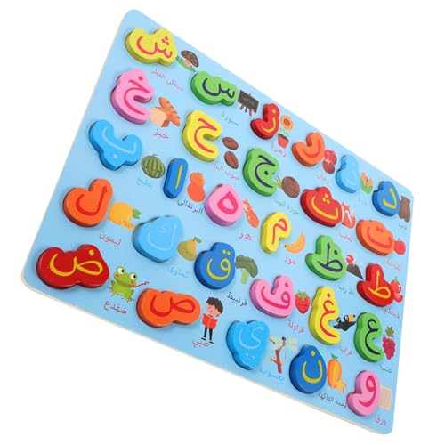 Beaupretty Puzzle Arabic Alphabet für Kognitives Lernspielzeug Robustes Verschleißfestes Montessori Lernspielzeug Ab Jahren Pädagogisches Alphabet Zahlenpuzzle Fördert Logisches Denken und von Beaupretty