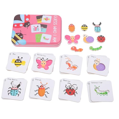 Beaupretty Puzzle für Kognitiven Karten Lernspielzeug für Frühes Lernen für Hand Augen Koordination und Problemlösung für Partys und Reisen von Beaupretty