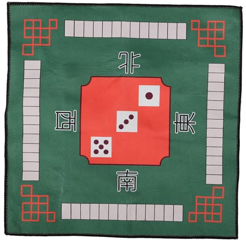 Beaupretty Quadratische Mahjong Tischdecke Geräuschreduzierende rutschfeste Spielmatte mit Klassischem Chinesischem Design Thickened Verschleißfest Poker Paigow Domino Spieltischdecke von Beaupretty