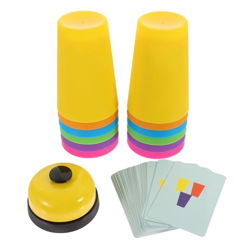 Beaupretty Reaktionsspiel Stapelbecher Bunt Langlebig Party Fördert Koordination und Fantasie Spaß für Familie und Freunde von Beaupretty