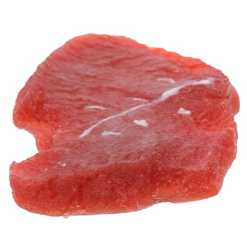Beaupretty Realistische Fake Beef Scheiben Lebensmittelattrappe mit Natürlicher Form und Farbe Dekoratives Küchenmodell für Party Laden Restaurant und Heimdekoration von Beaupretty