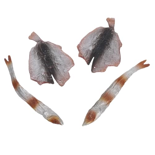 Beaupretty Realistische Frittierte Fischscheiben Simulierte Fischfilets für Restaurant Dekoration und Fotografie für Spielzeugküchen und Desktop Szenen von Beaupretty