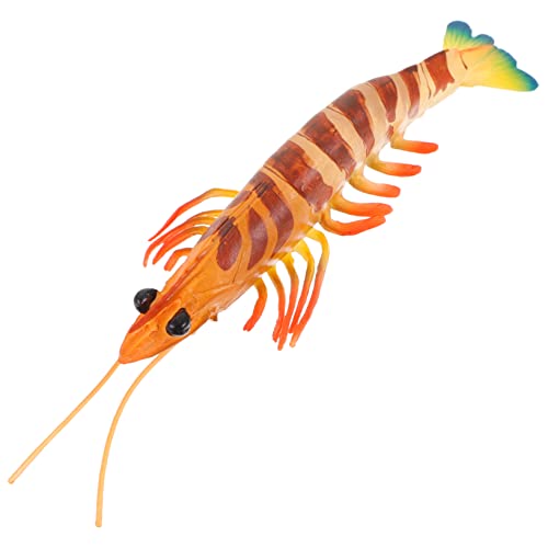 Beaupretty Realistische Garnelenfigur aus Kunststoff Simulationsmodell für Kinderzimmer Aquarium Dekoration Lebensechte Garnelen Spielfigur von Beaupretty