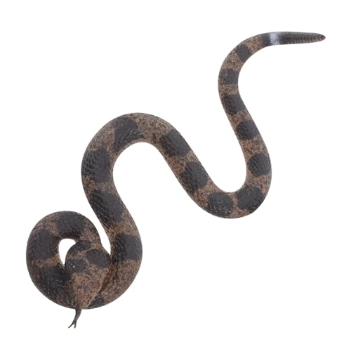 Beaupretty Realistische Gummi-Schlange Weiche Falsche Klapperschlange Deko für Garten Aprilscherz Halloween Party Tierfigur von Beaupretty