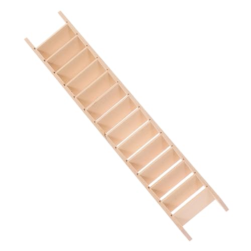 Beaupretty Realistische Kleine Holzleiter für DIY Puppenhausmöbel Stilvolles Miniatur Dekoobjekt für Puppenhaus und Dioramen von Beaupretty